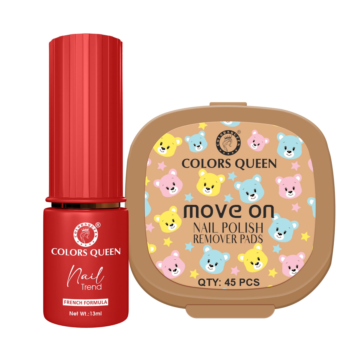 Trend Nail Paint &amp; Polish Remover Pads Combo -  Your Complete Nail Kit