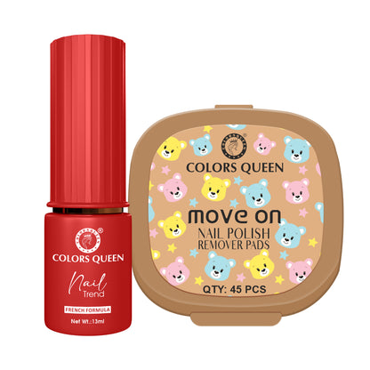 Trend Nail Paint &amp; Polish Remover Pads Combo -  Your Complete Nail Kit