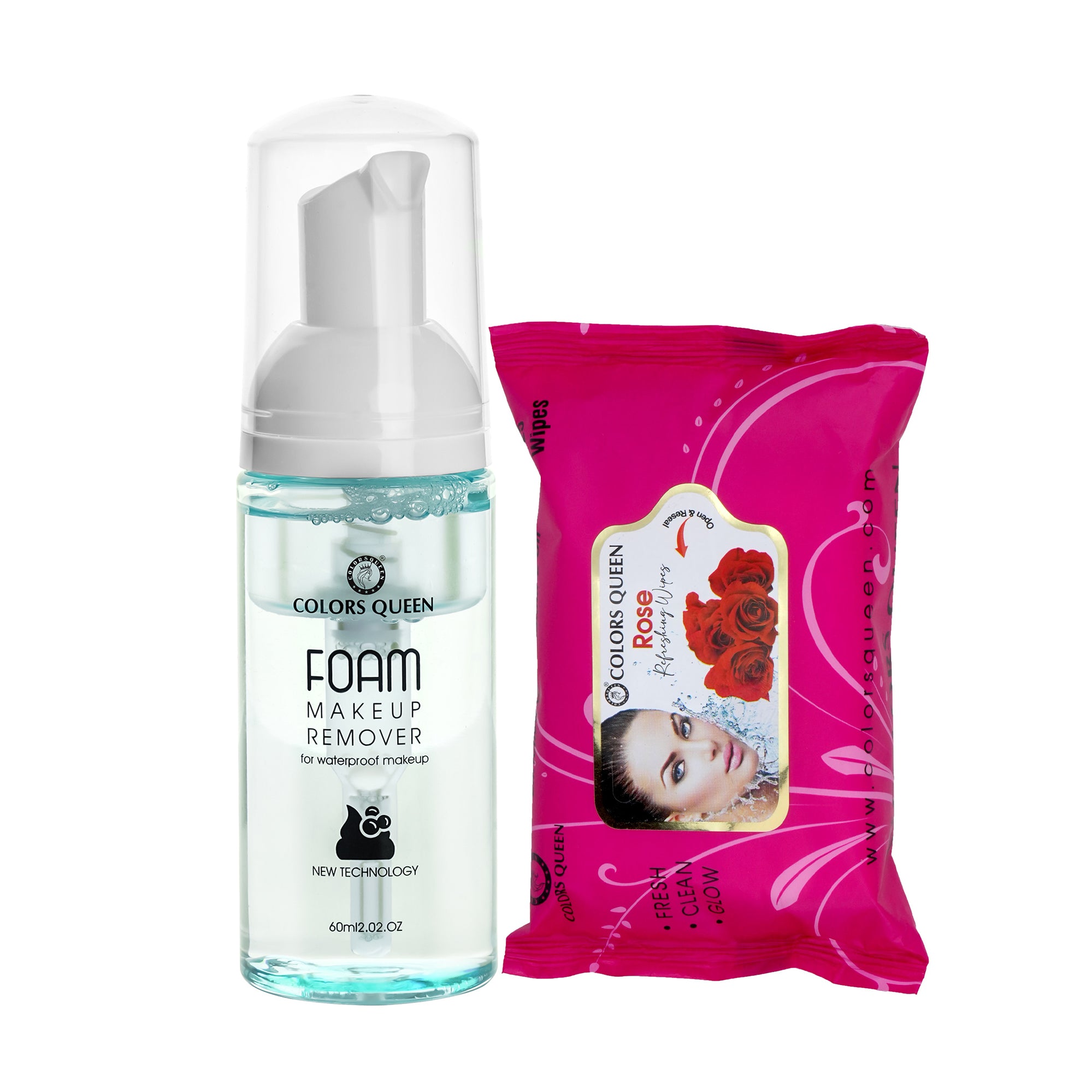 Foam Makeup Remover and  Wet Wipes Combo
