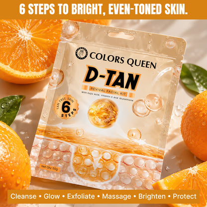 Colors Queen D-TAN Revival Facial With Kojic Acid, Vitamin C, and Glutathione