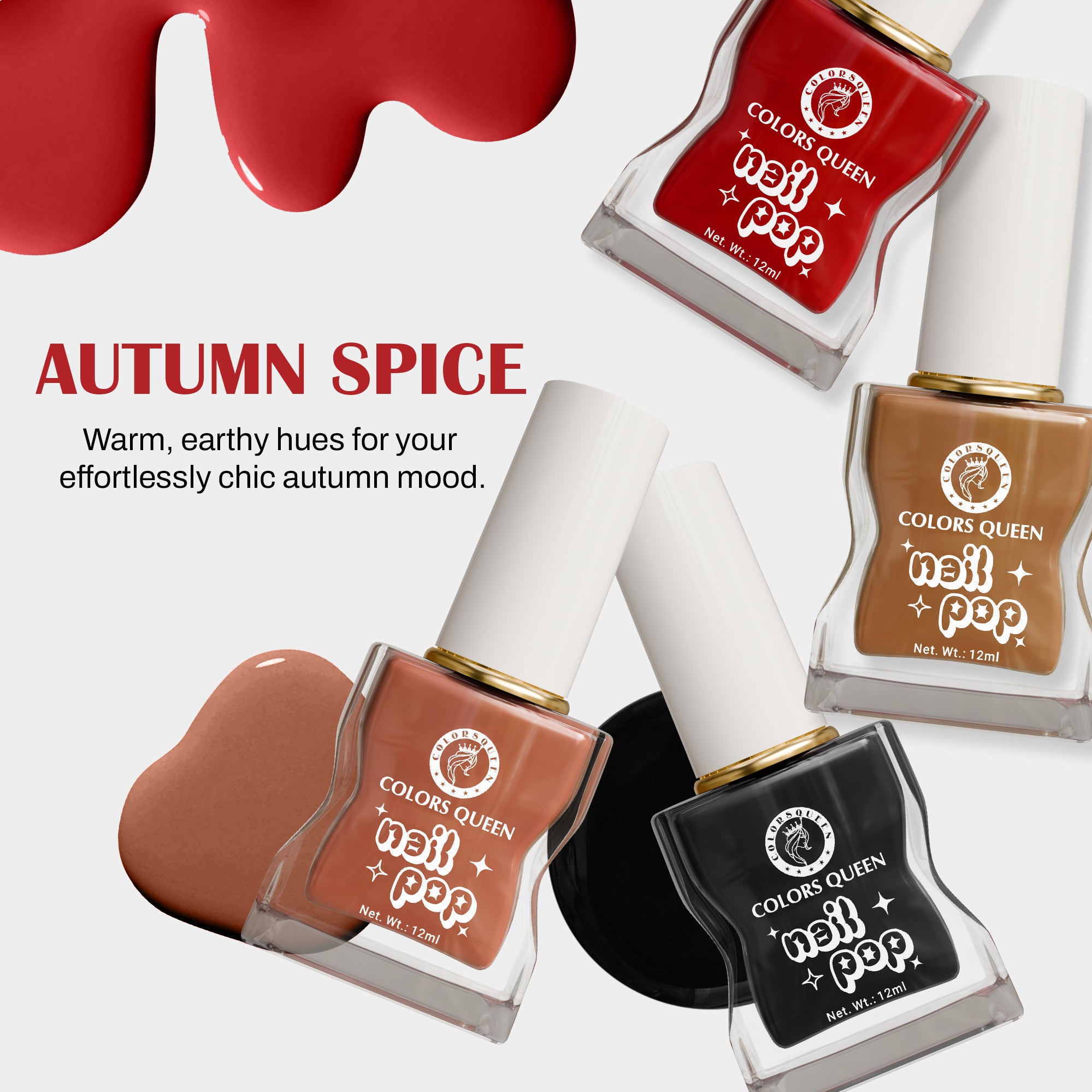 Nail Pop Nail Polish Combo with Rich, Vibrant Shades