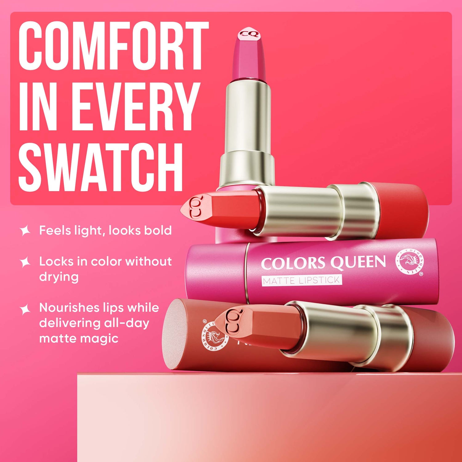 Lippie Creamy Matte Lipstick in 18 Rich Shades