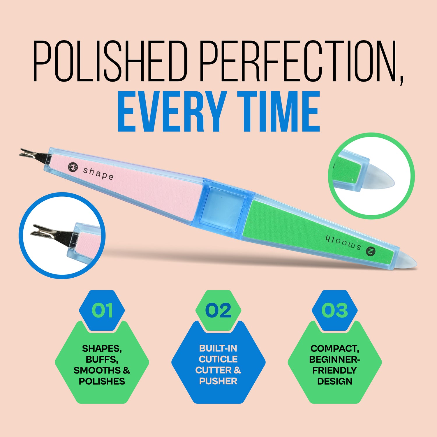 Colors Queen 6 in 1  nail buffer