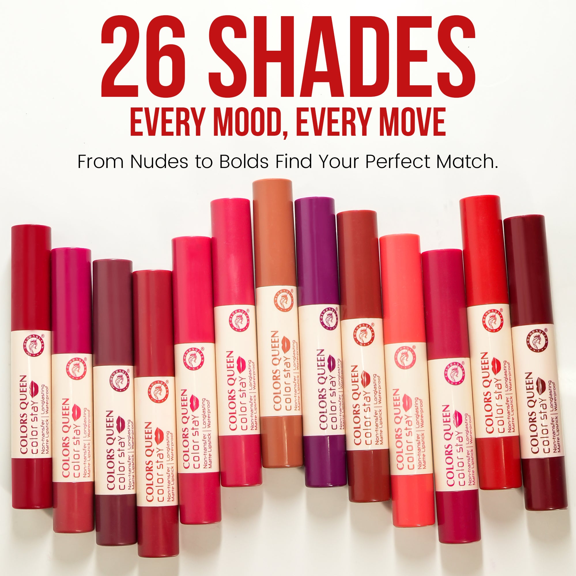 Color Stay Non-Transfer Lipstick – 26 Shades