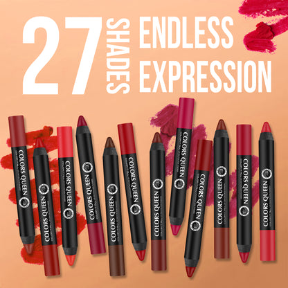 Matte Lip Crayon – 27 Bold Shades