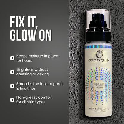 Colors Queen Gold Glow Makeup Fixer Spray