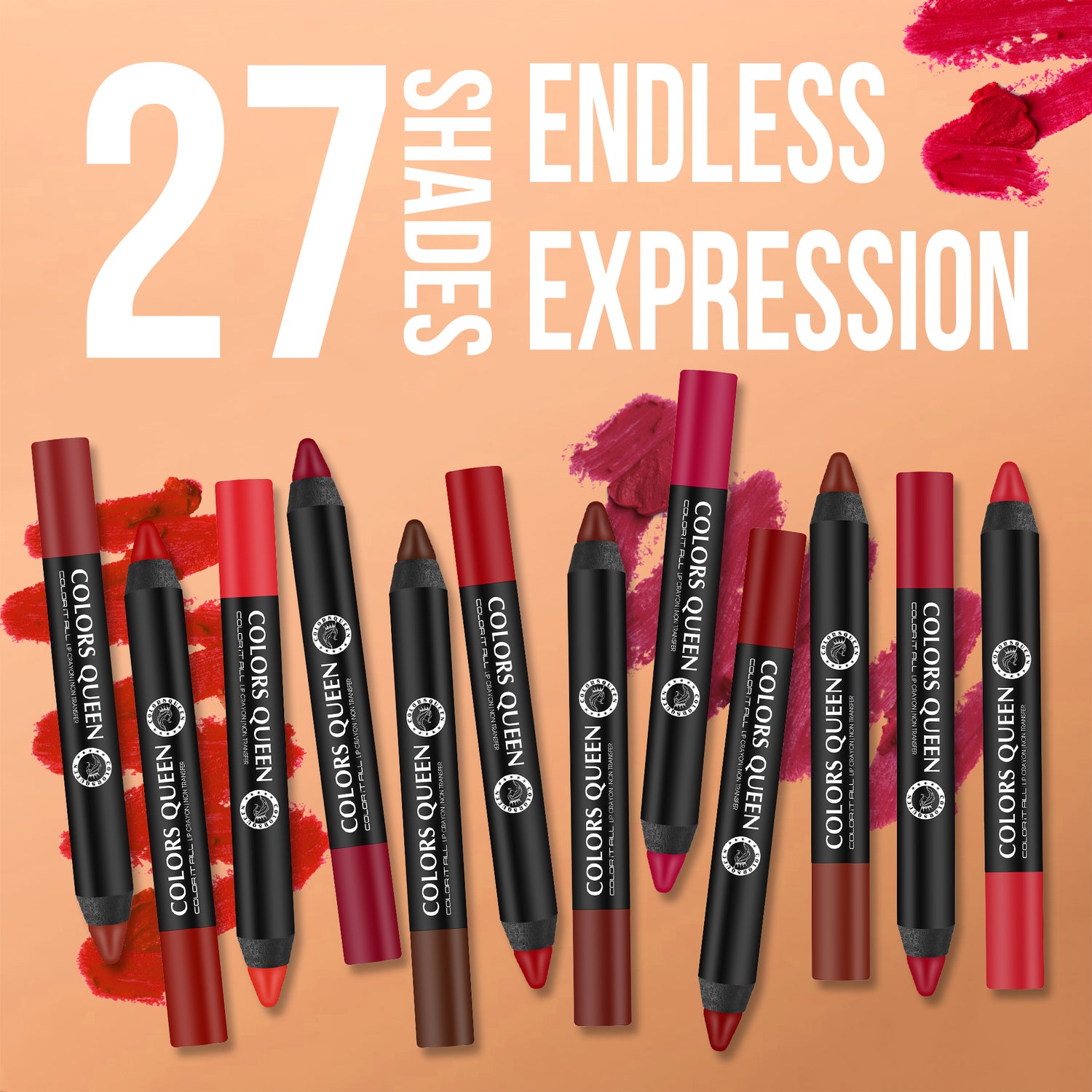 Matte Lip Crayon – 27 Bold Shades