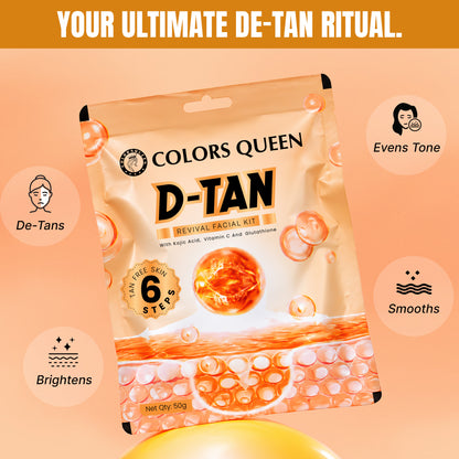 Colors Queen D-TAN Revival Facial With Kojic Acid, Vitamin C, and Glutathione