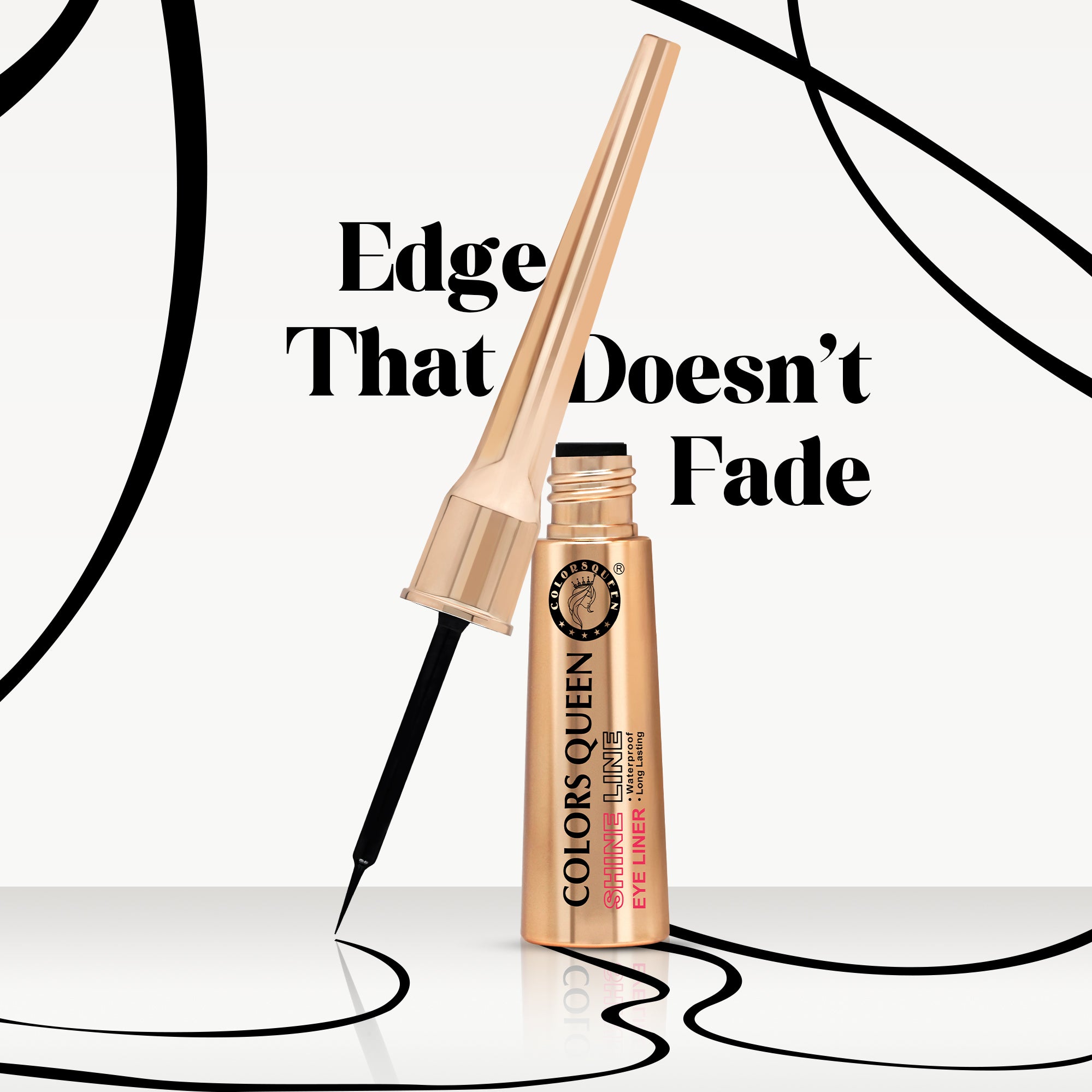 Shine Line Long Lasting Waterproof Eyeliner (Black) | 6 Ml