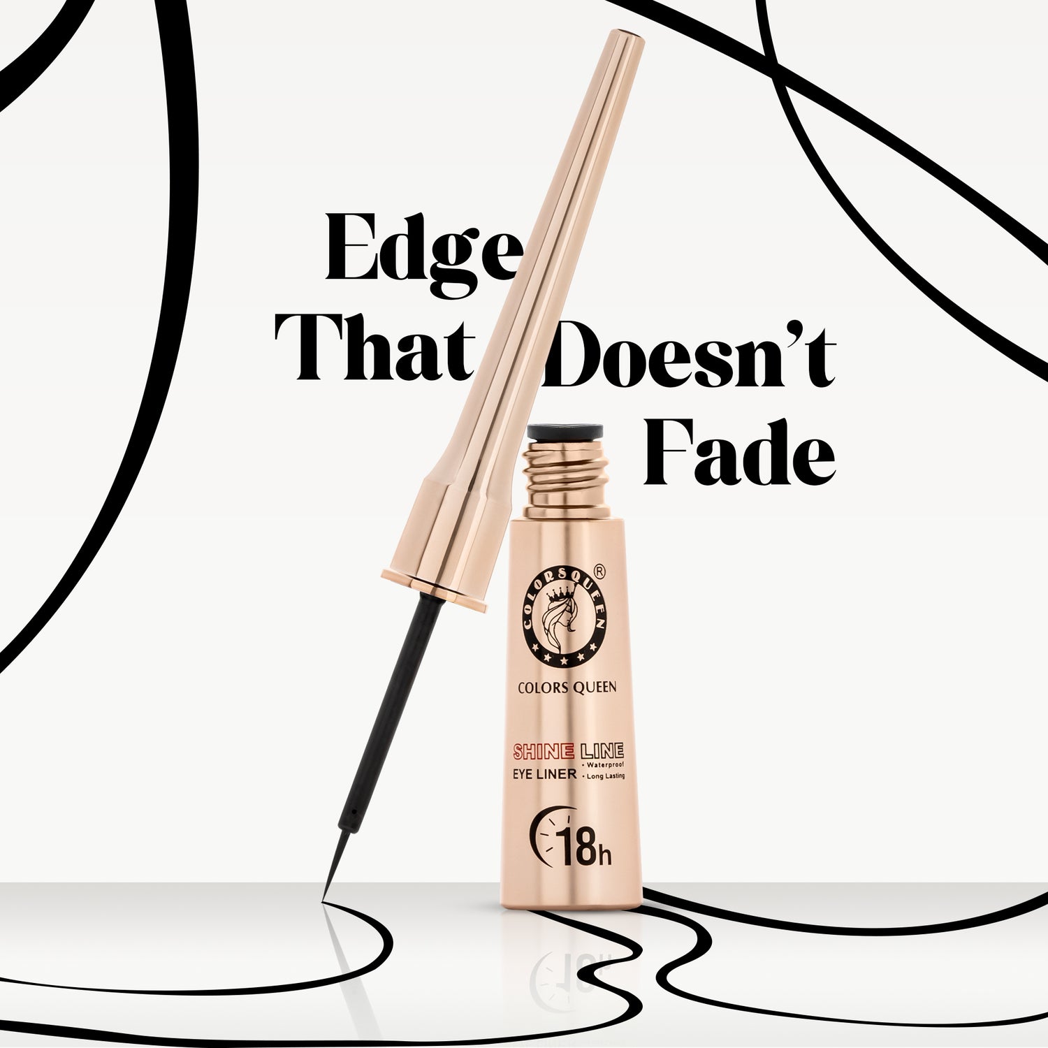 Shine Line Long Lasting Waterproof Eyeliner (Black) | 6 Ml