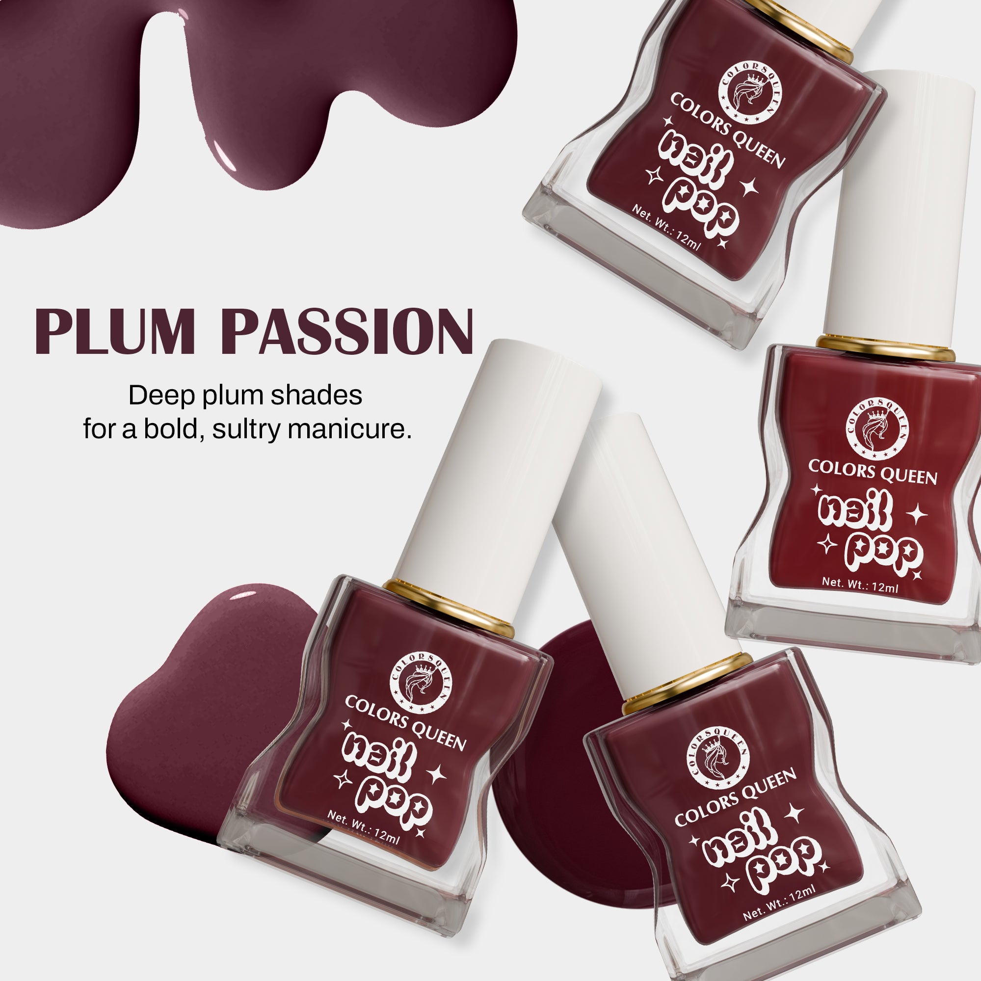 Nail Pop Nail Polish Combo with Rich, Vibrant Shades