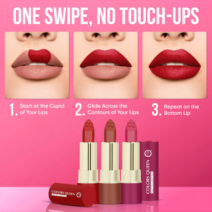 Lippie Creamy Matte Lipstick in 18 Rich Shades