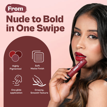 Lippie Creamy Matte Lipstick Combo