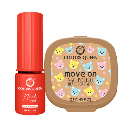 Trend Nail Paint &amp; Polish Remover Pads Combo -  Your Complete Nail Kit