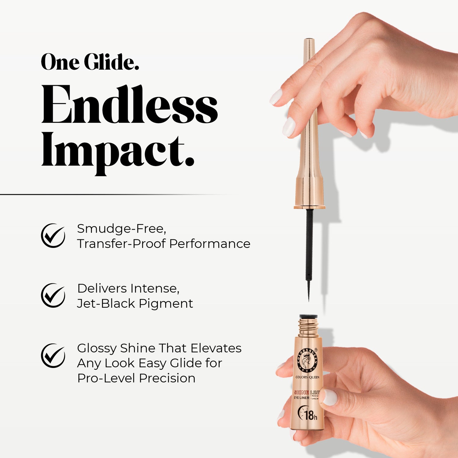 Shine Line Long Lasting Waterproof Eyeliner (Black) | 6 Ml