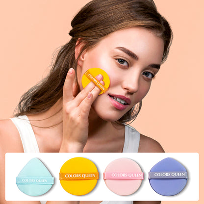 Pack of 4 Makeup Puffs with Powder, Foundation, Concealer &amp; Multipurpose Puff