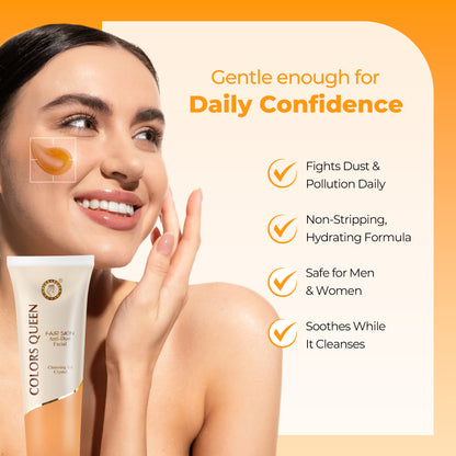 Deep Cleansing Anti-Dust Facial Cleanser &amp; Wet Wipes Combo Set
