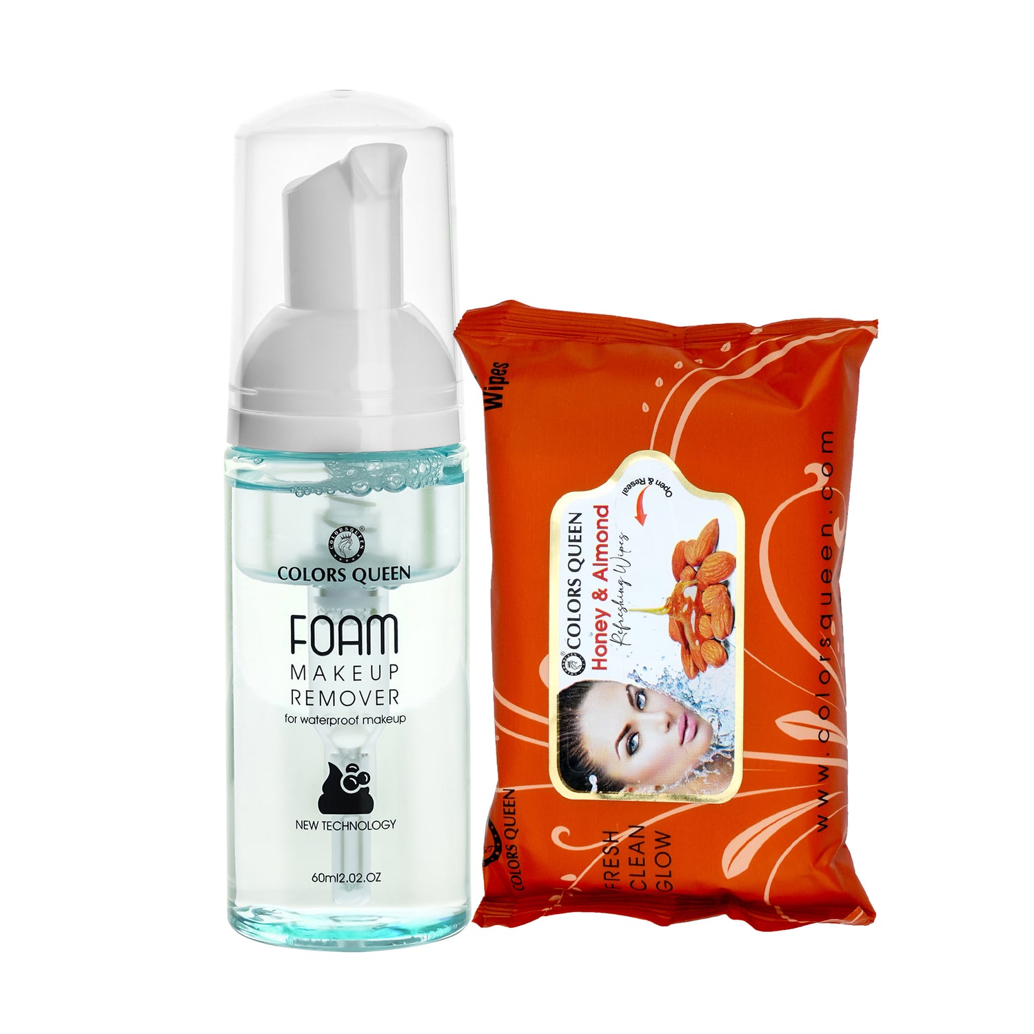 Foam Makeup Remover and  Wet Wipes Combo