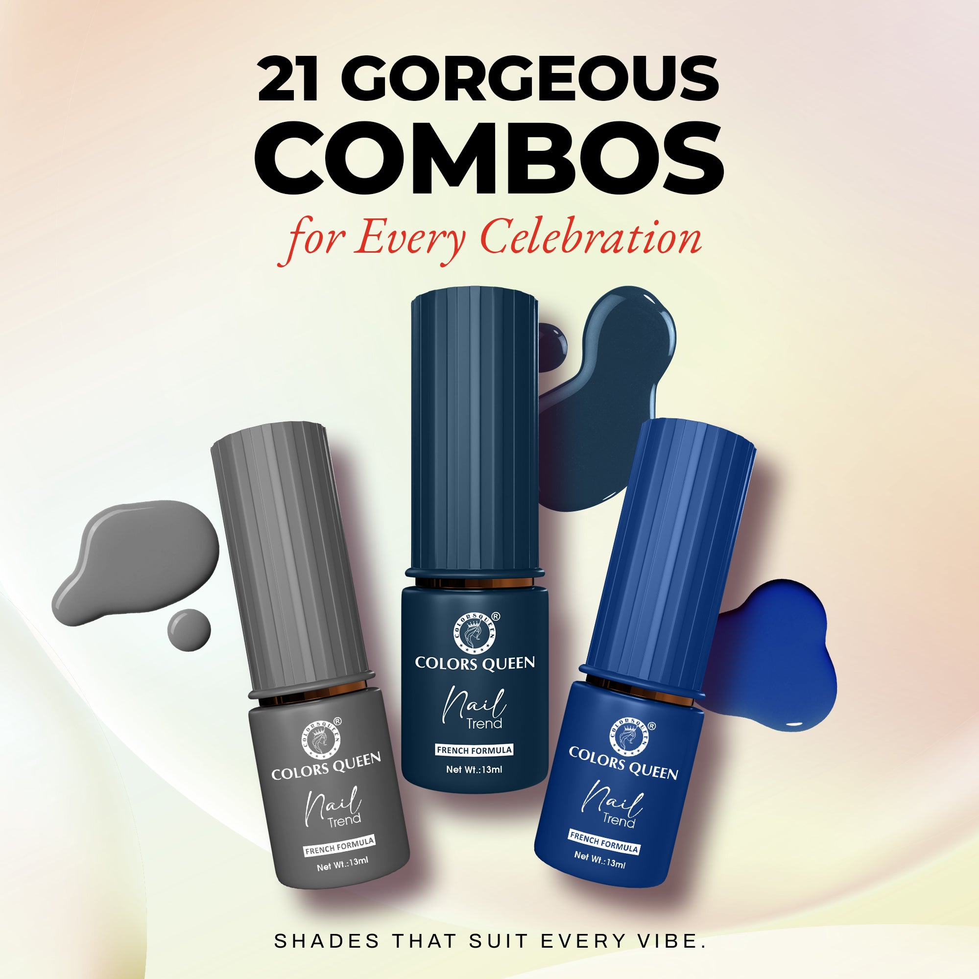 Nail Paint Set of 3 – Free Remover Pads
