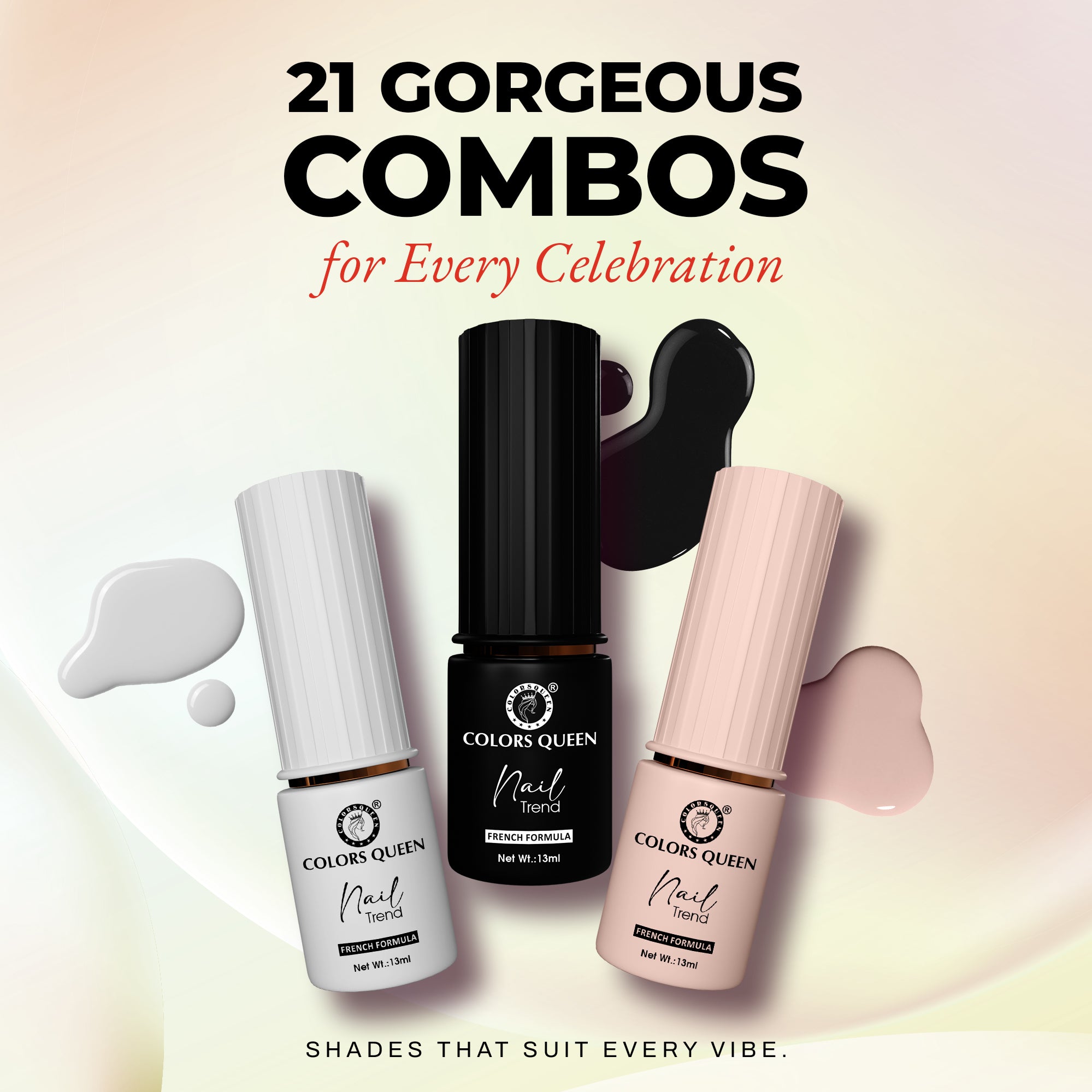 Nail Paint Set of 3 – Free Remover Pads