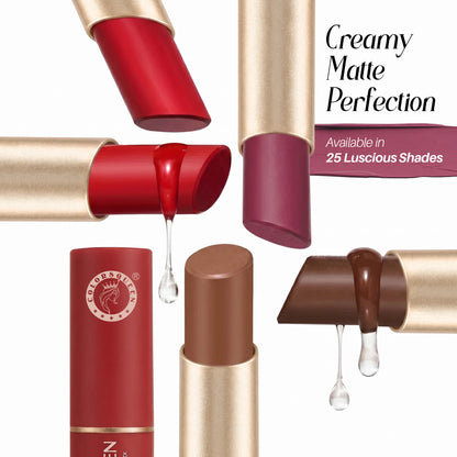 Luscious Lips Non-Transfer Lipstick – 25 Matte Shades