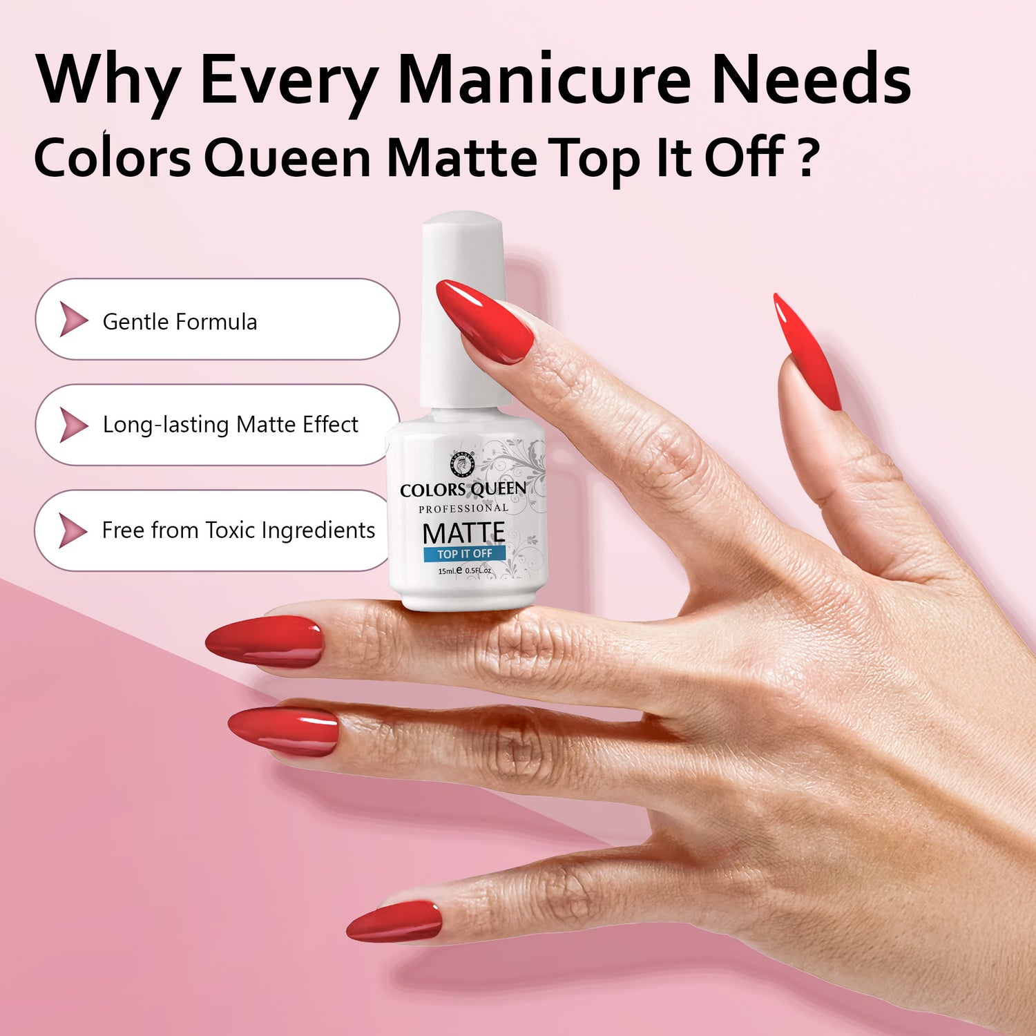 Colors Queen Matte Top It Off Nail polish
