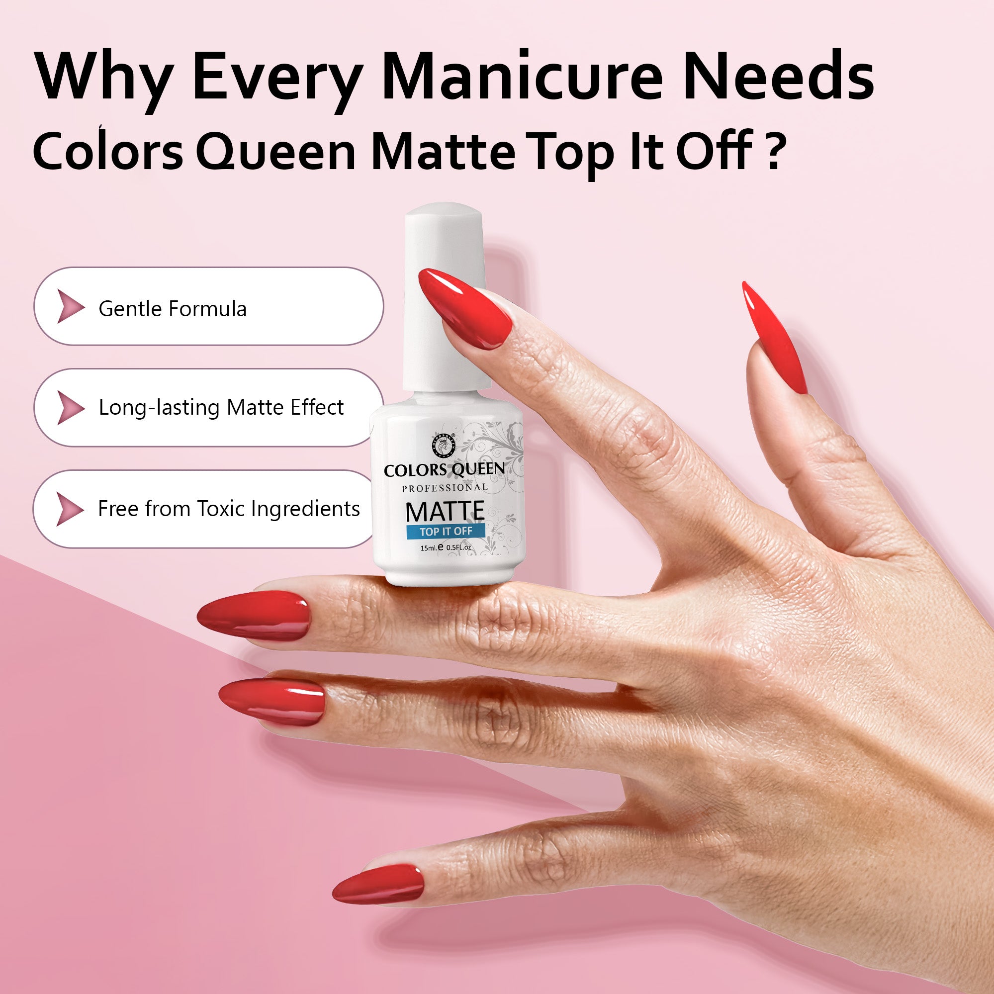Colors Queen Matte Top It Off Nail polish