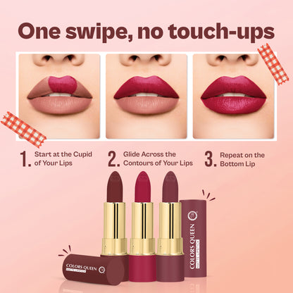 Lippie Creamy Matte Lipstick Combo