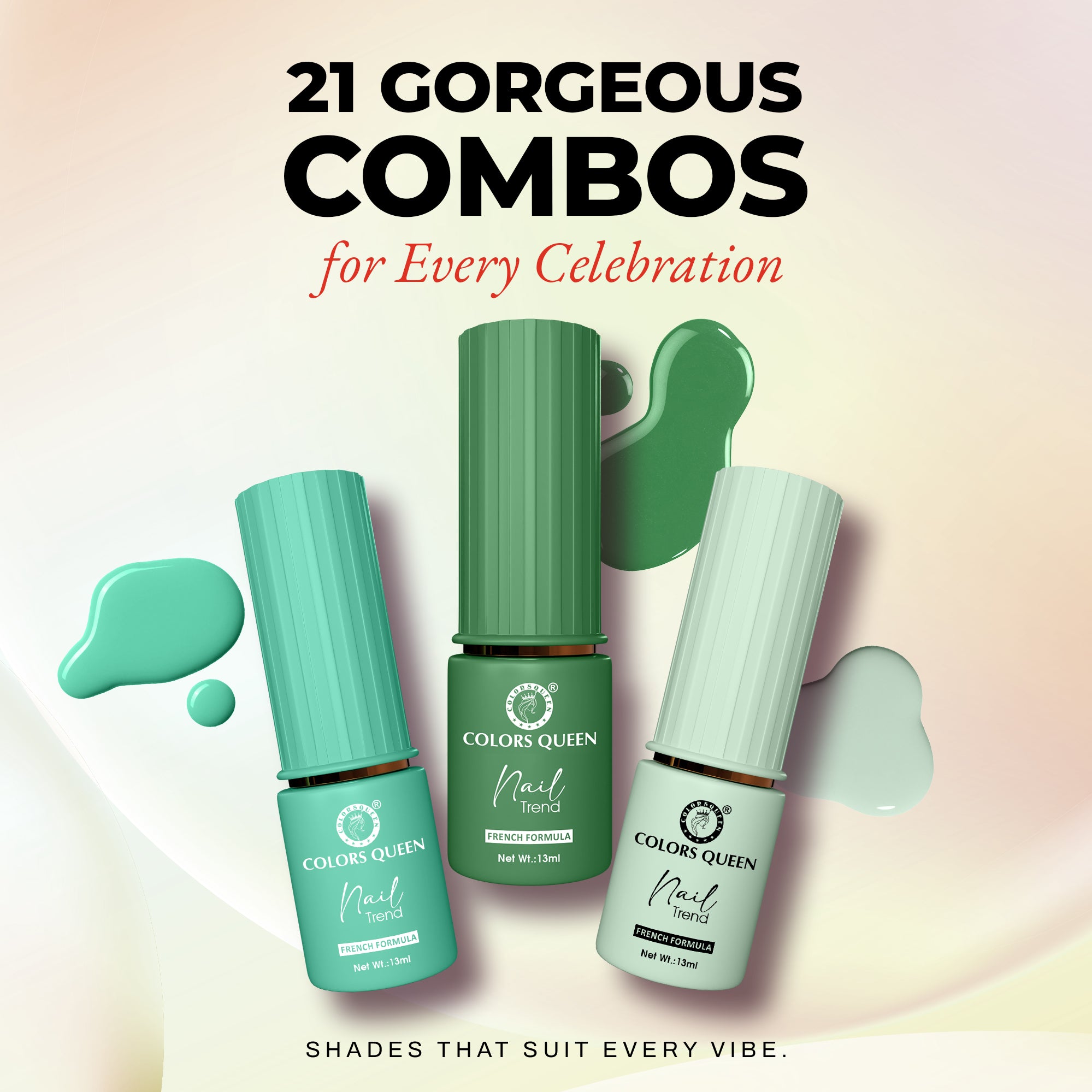 Nail Paint Set of 3 – Free Remover Pads