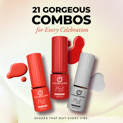 Nail Paint Set of 3 – Free Remover Pads