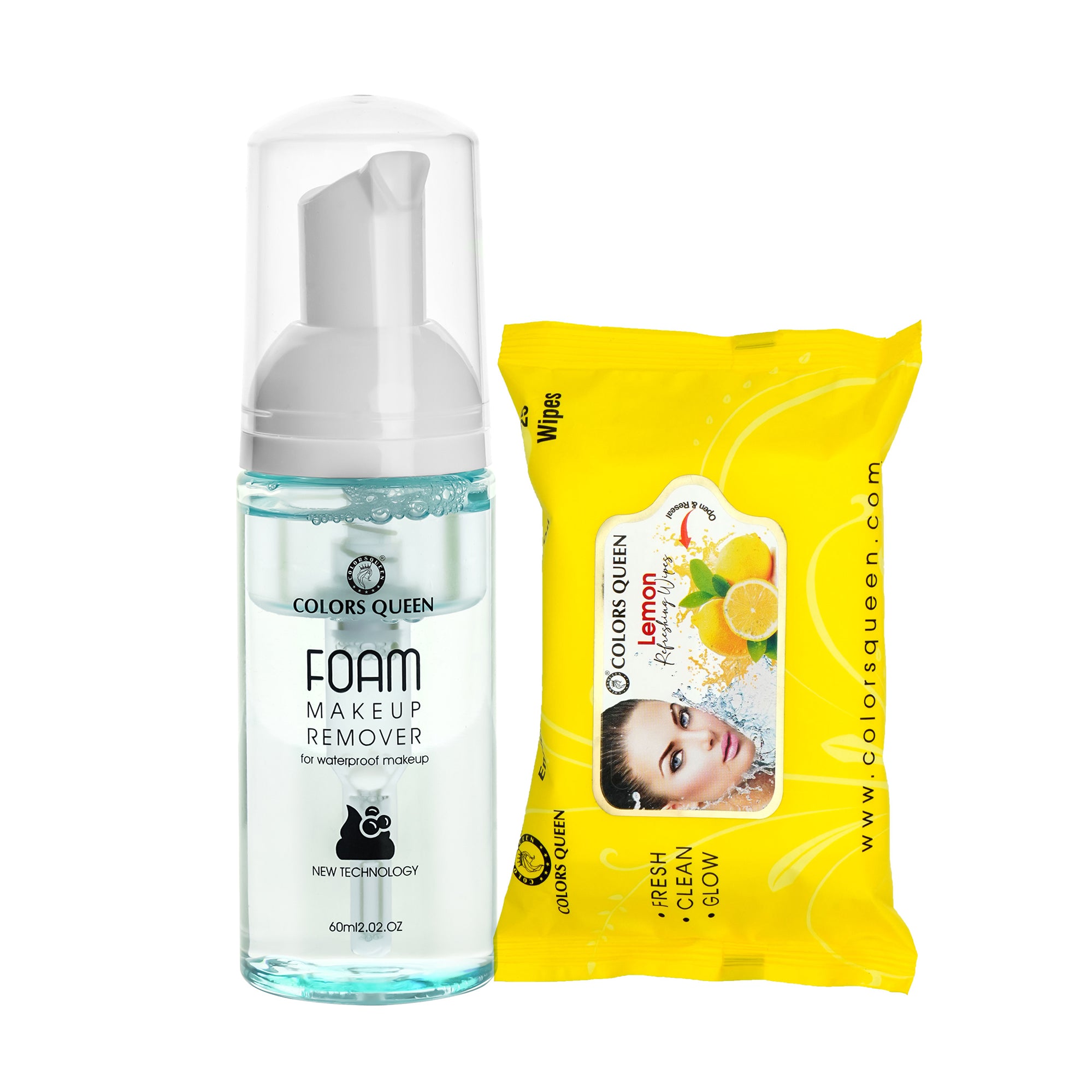 Foam Makeup Remover and  Wet Wipes Combo