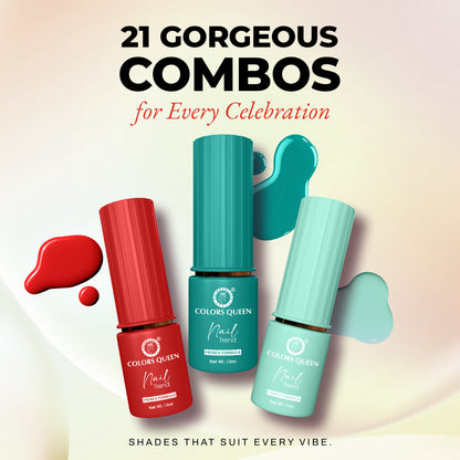 Nail Paint Set of 3 – Free Remover Pads