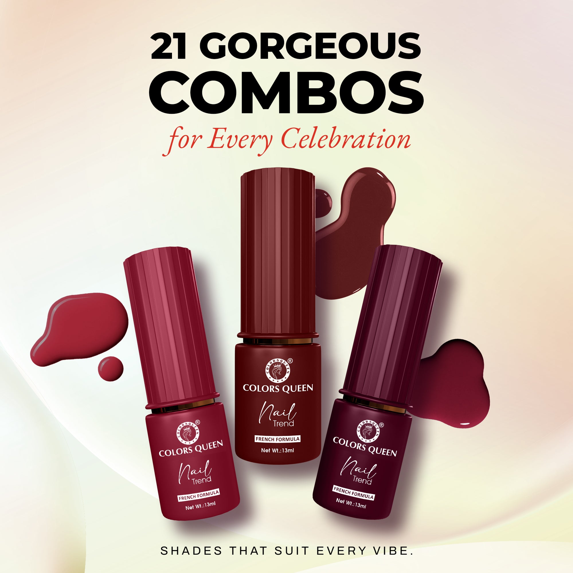 Nail Paint Set of 3 – Free Remover Pads