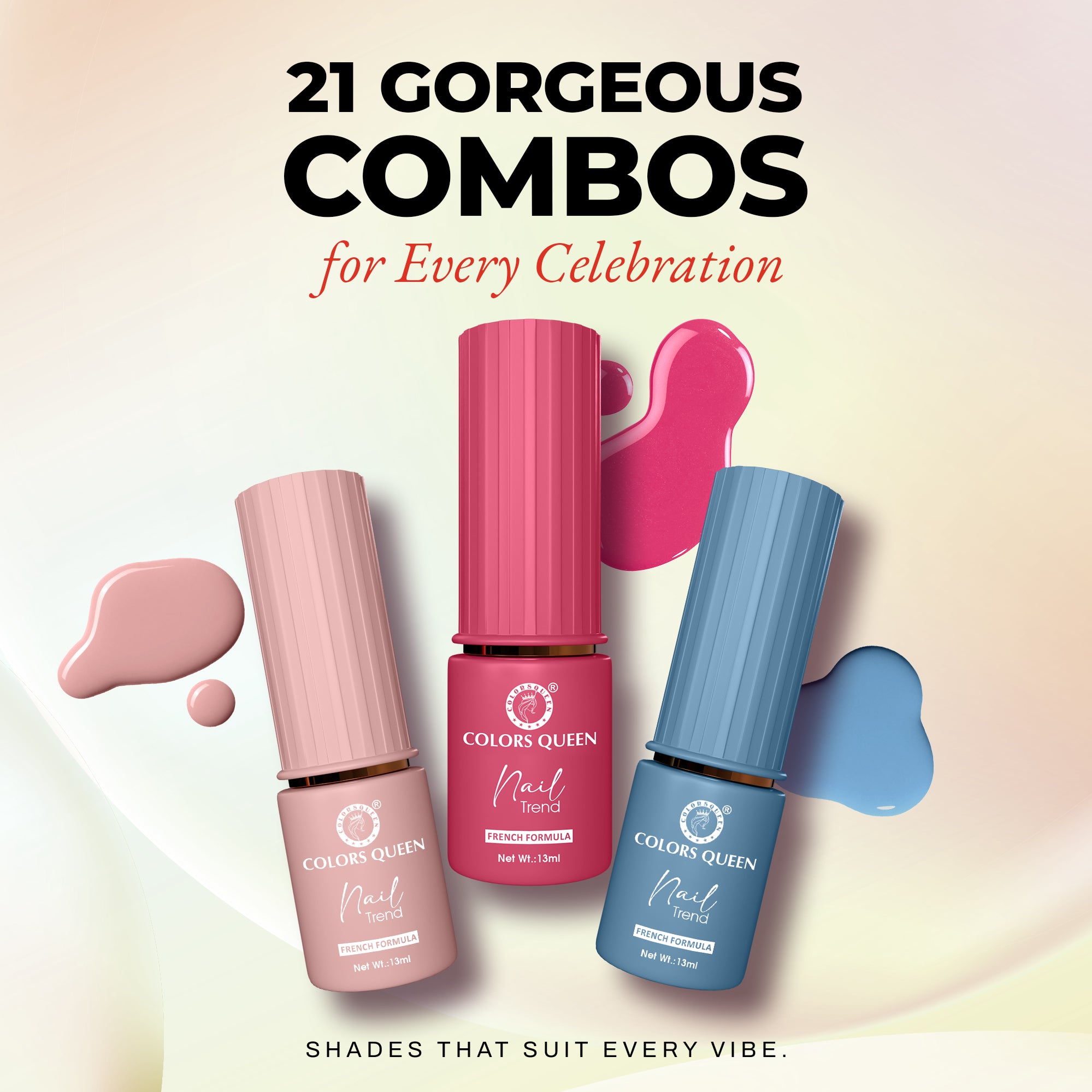 Nail Paint Set of 3 – Free Remover Pads