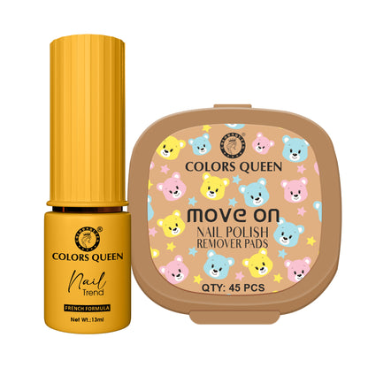 Trend Nail Paint &amp; Polish Remover Pads Combo -  Your Complete Nail Kit