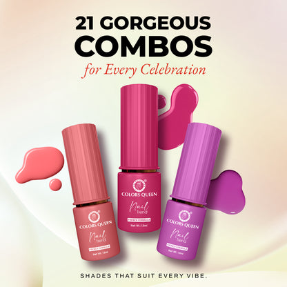 Nail Paint Set of 3 – Free Remover Pads