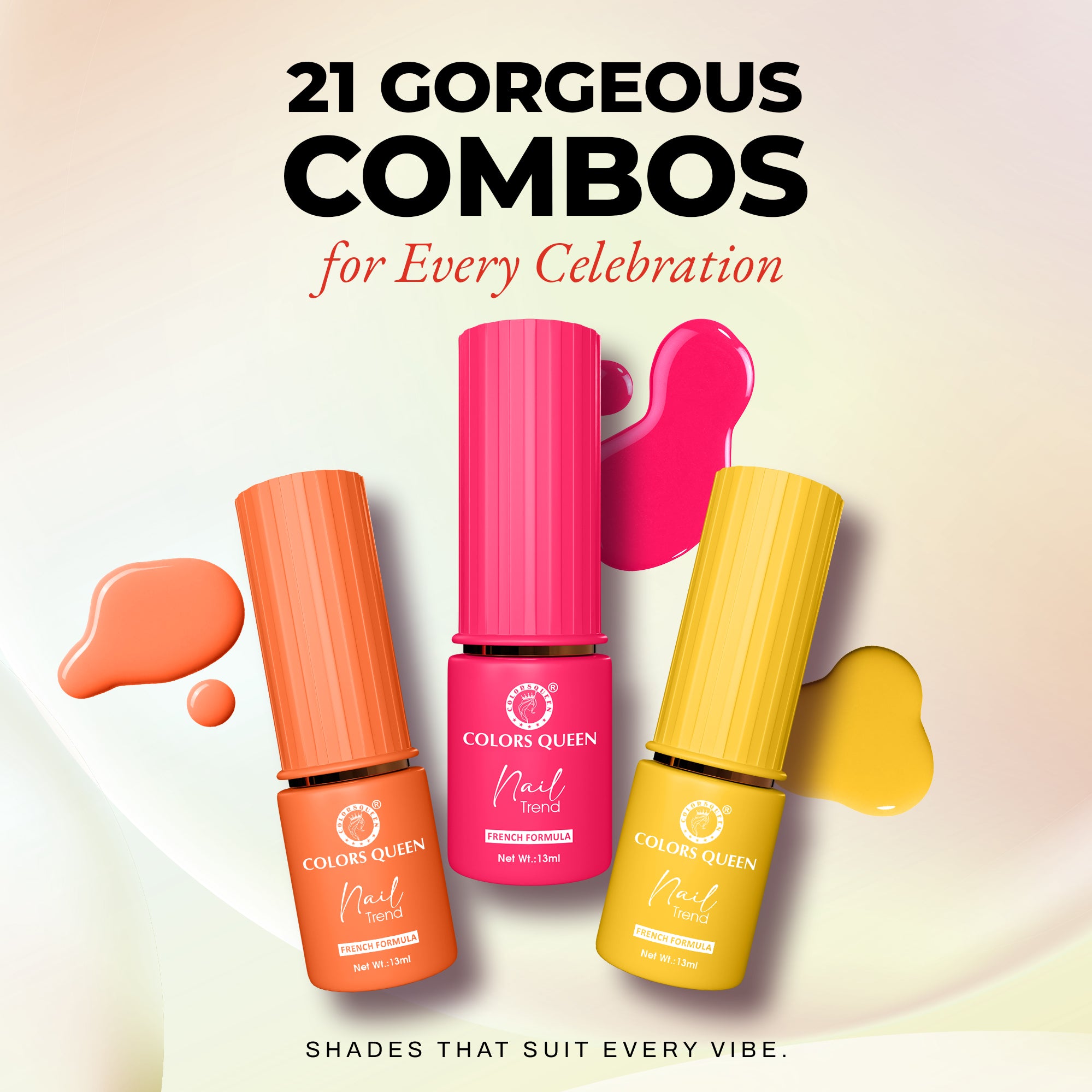 Nail Paint Set of 3 – Free Remover Pads