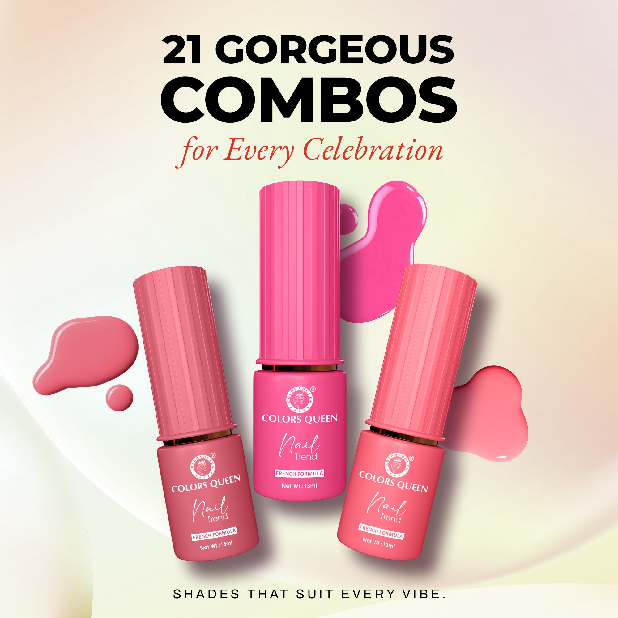 Nail Paint Set of 3 – Free Remover Pads