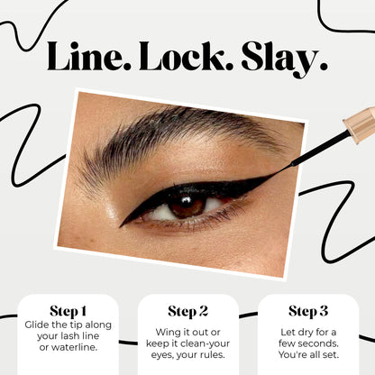 Shine Line Long Lasting Waterproof Eyeliner (Black) | 6 Ml