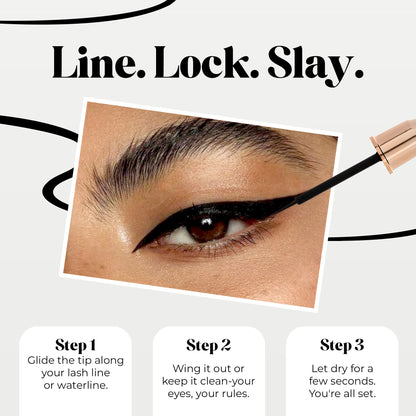 Shine Line Long Lasting Waterproof Eyeliner (Black) | 6 Ml