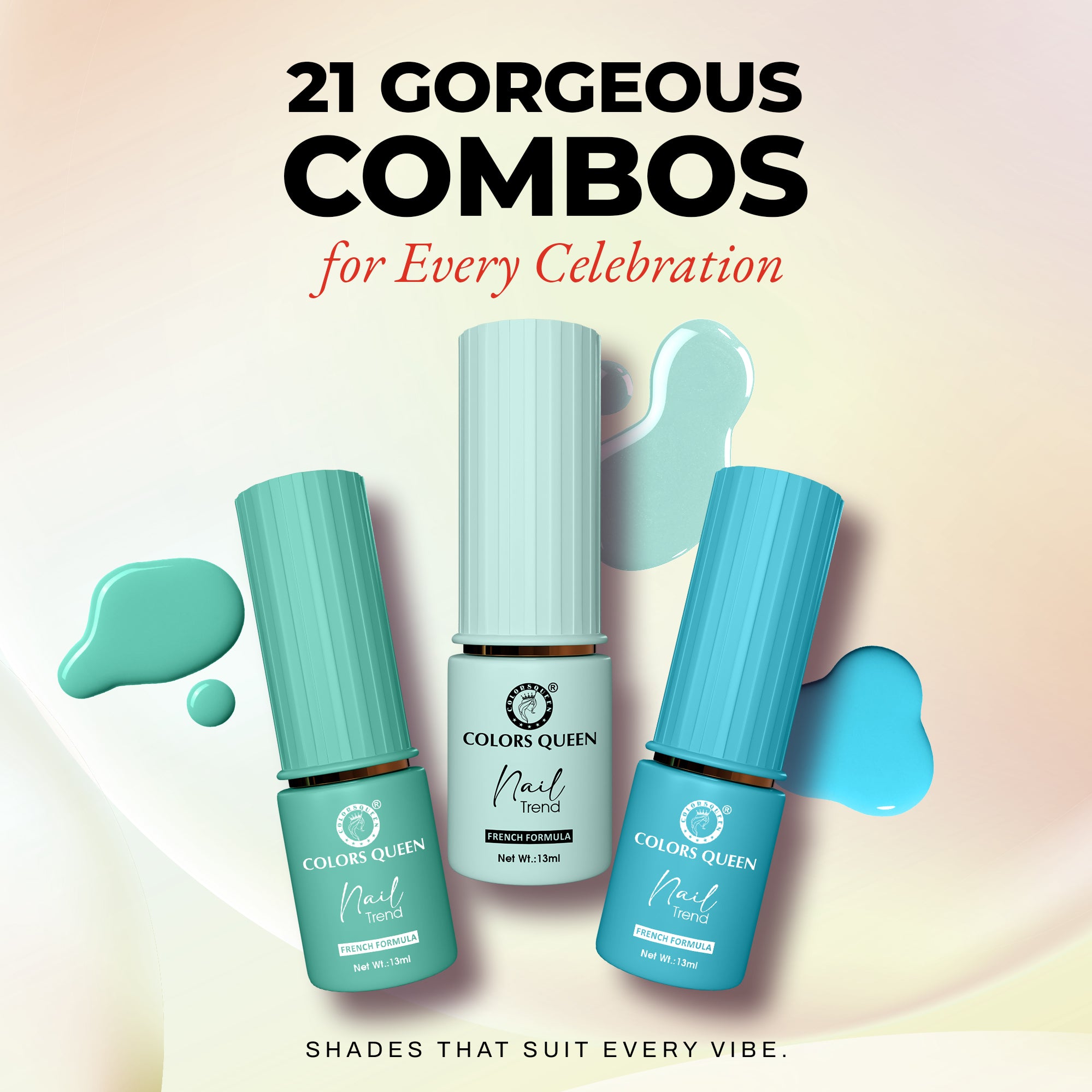 Nail Paint Set of 3 – Free Remover Pads