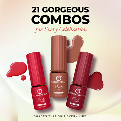 Nail Paint Set of 3 – Free Remover Pads