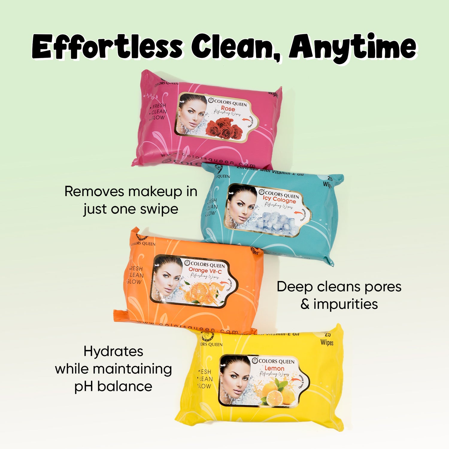 Deep Cleansing Anti-Dust Facial Cleanser &amp; Wet Wipes Combo Set