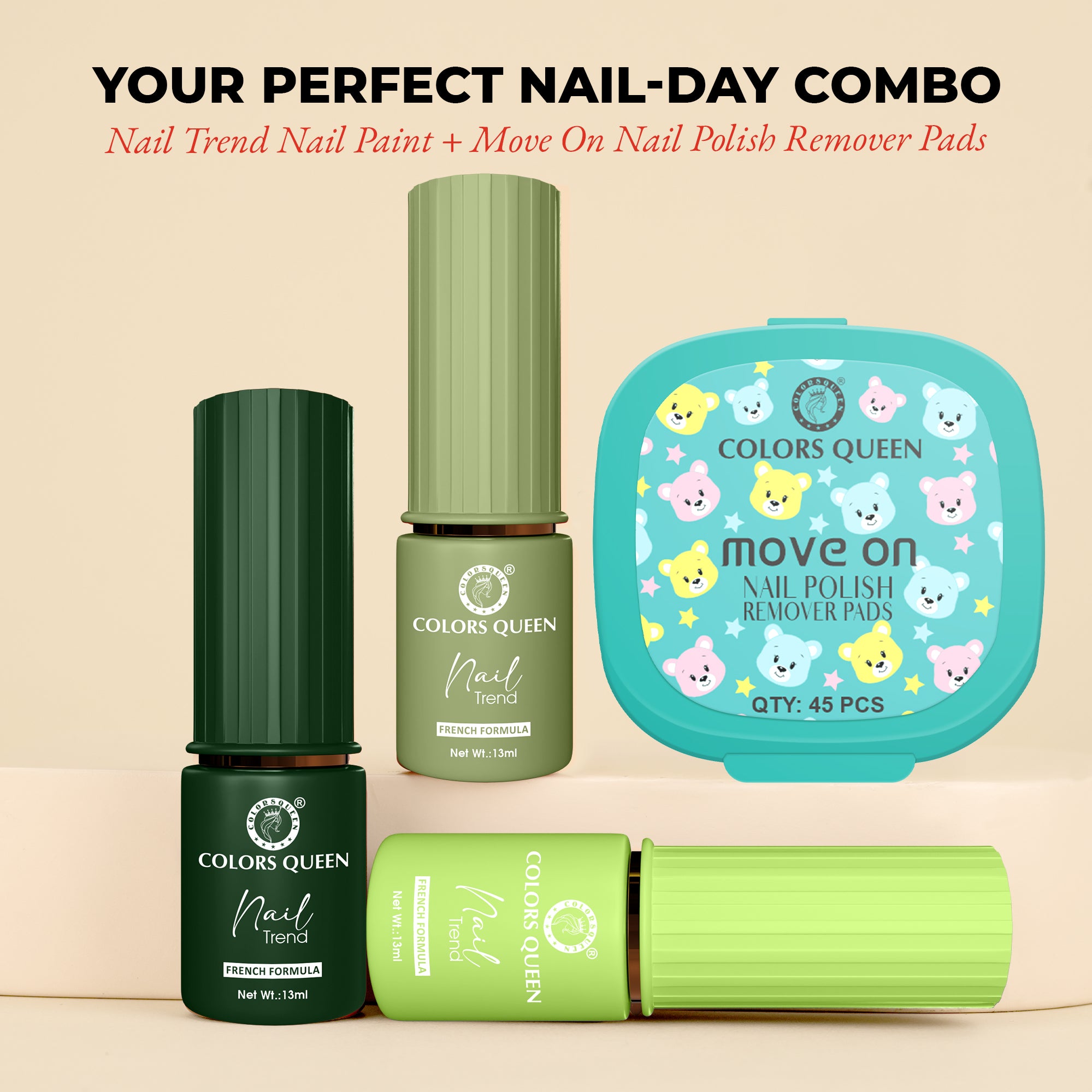 Nail Paint Set of 3 – Free Remover Pads