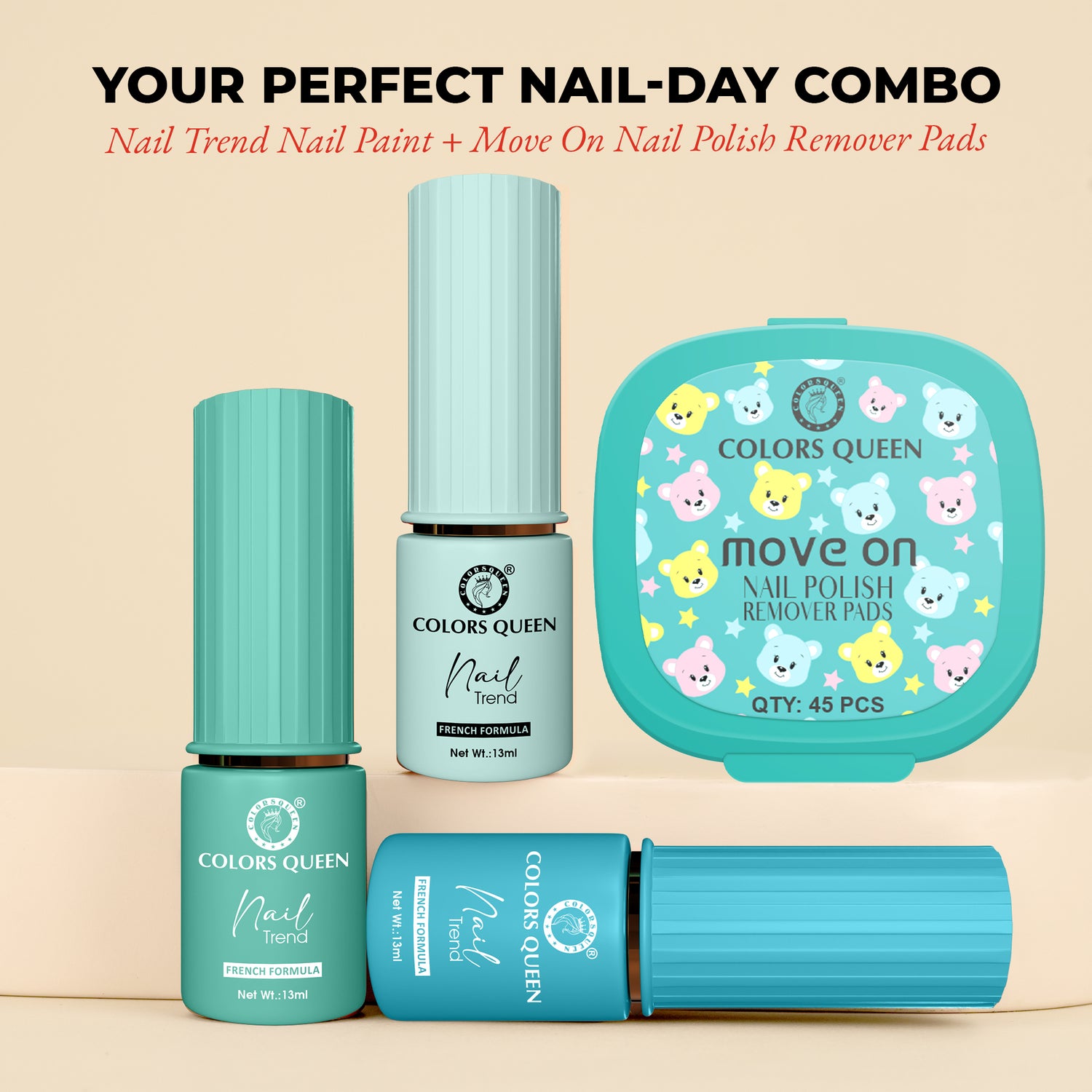 Nail Paint Set of 3 – Free Remover Pads