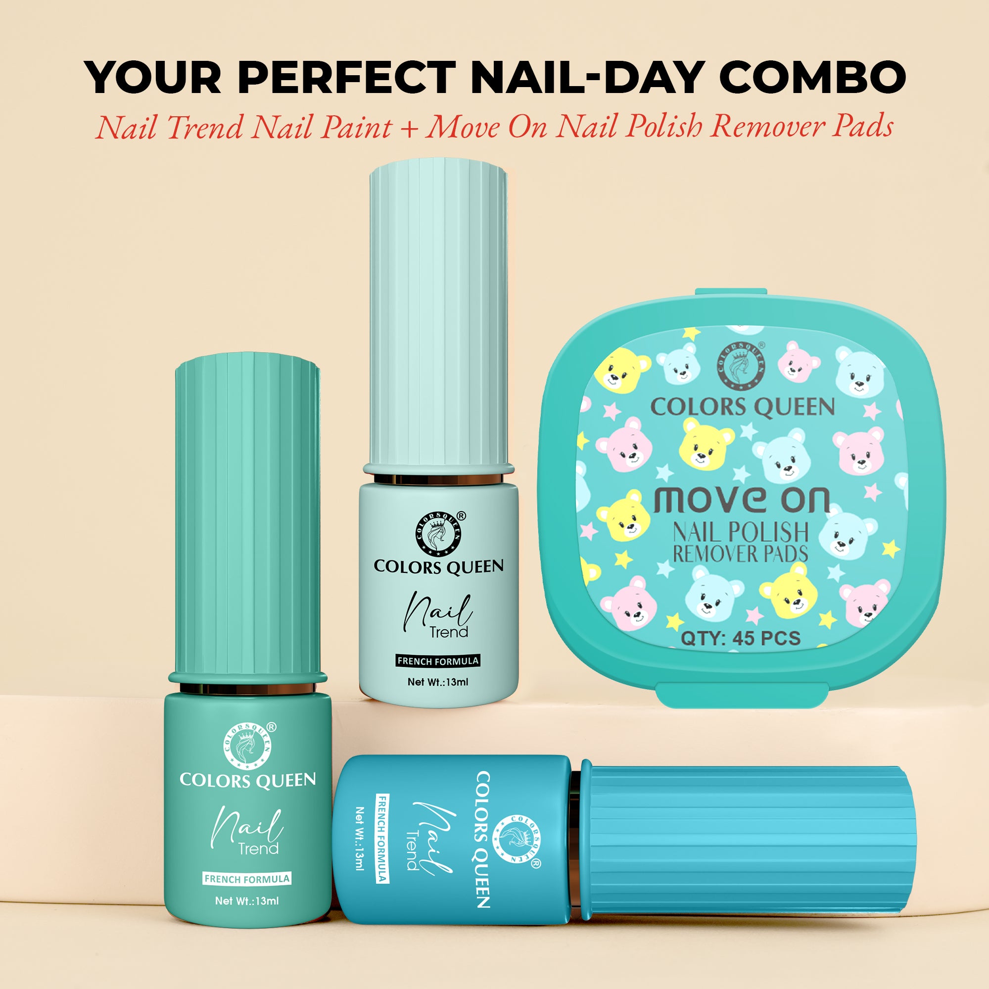 Nail Paint Set of 3 – Free Remover Pads