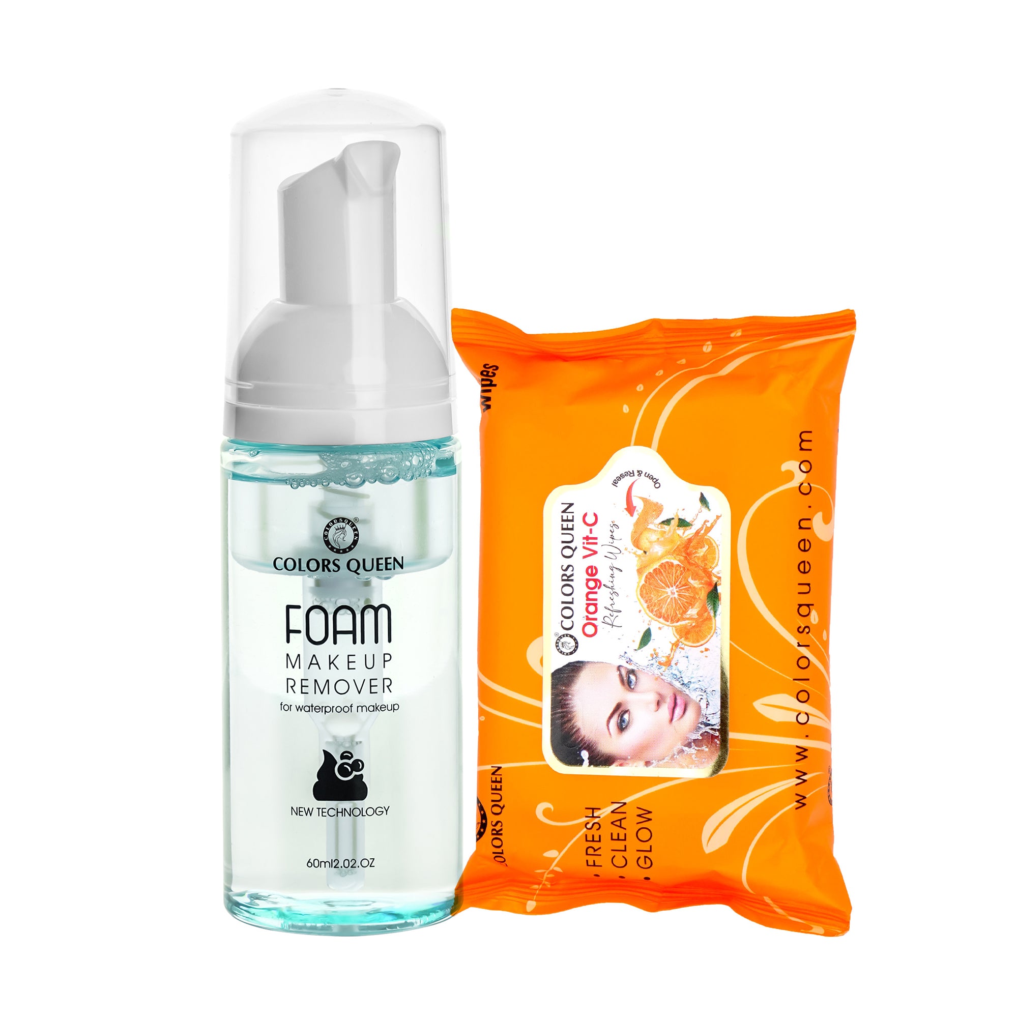 Foam Makeup Remover and  Wet Wipes Combo