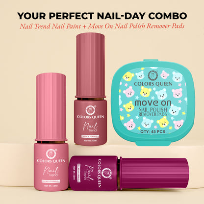 Nail Paint Set of 3 – Free Remover Pads