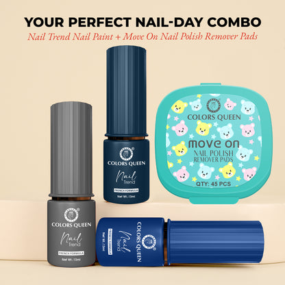 Nail Paint Set of 3 – Free Remover Pads