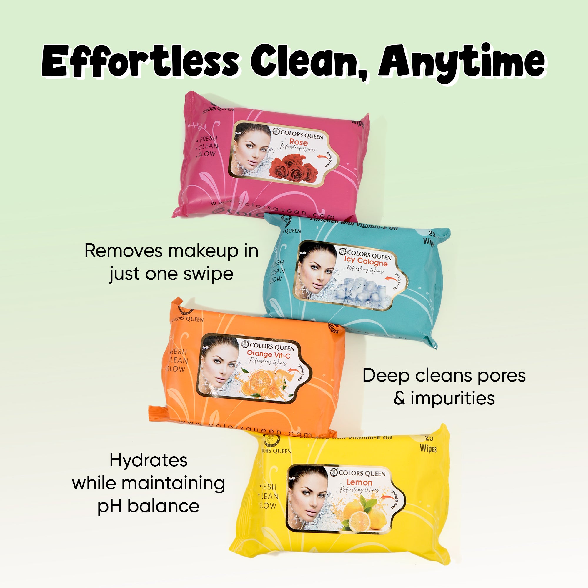 Foam Makeup Remover and  Wet Wipes Combo